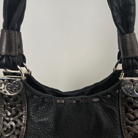 ✨ Brighton Black Leather Shoulder Bag ✨ - Picture 6 of 14
